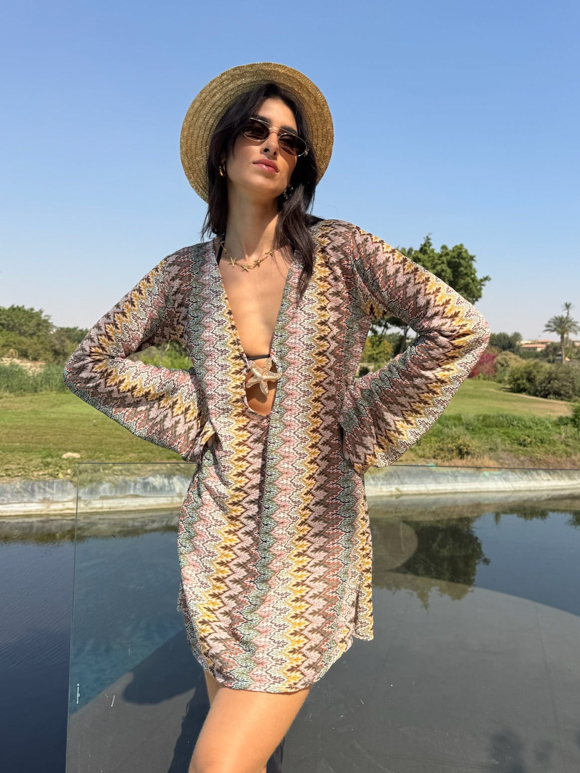 Salina’s beach-dress in Earth Tone