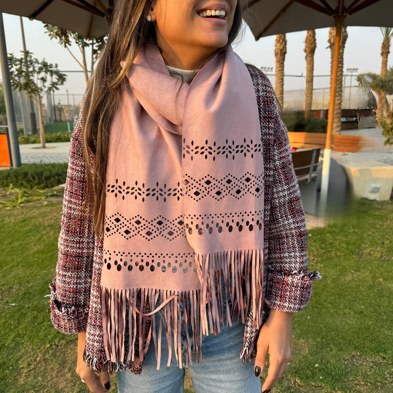 Austin scarf in Blush Rose