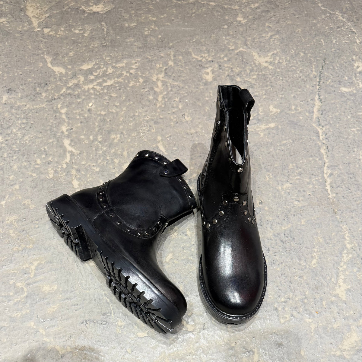Wild West Boot in black 100% Genuine Leather (Girls)