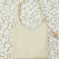 The Ivy tote bag in sequin-embleshed mesh in Natural