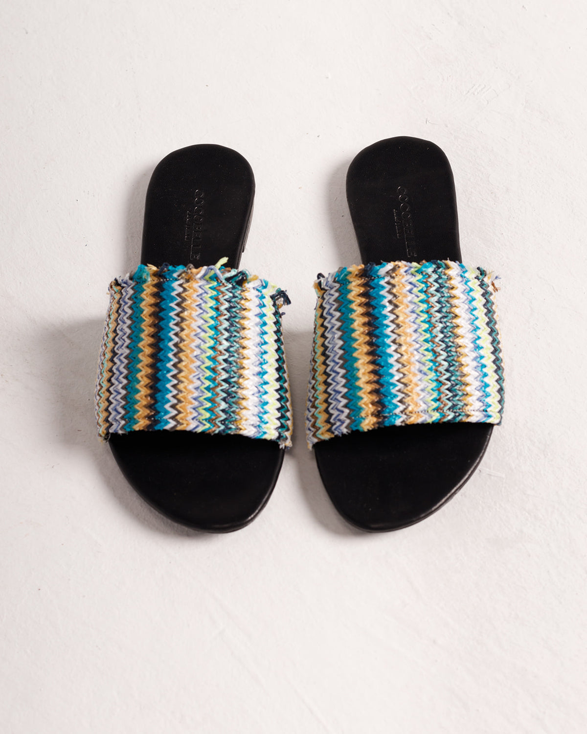 Iris in Green Chevron (Final Sale)