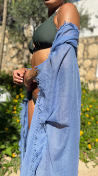 Tulum Handwoven Cover-up in Blue