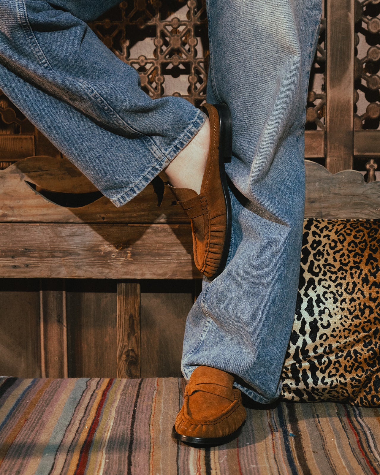 Le Loafer Penny Mule in 100% Genuine Suede