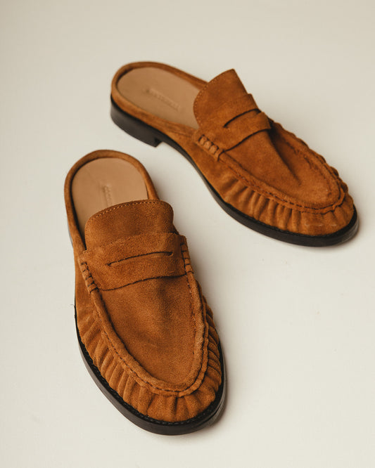 Le Loafer Penny Mule in 100% Genuine Suede