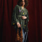 All-Eyes-On-You Kimono Style in Olive Velvet  (Pre-Order: Shipping February 18)