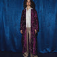 Zodiac-Sign embroidered Kaftan in Deep-Purple Velvet (Pre-Order: Shipping February 15)