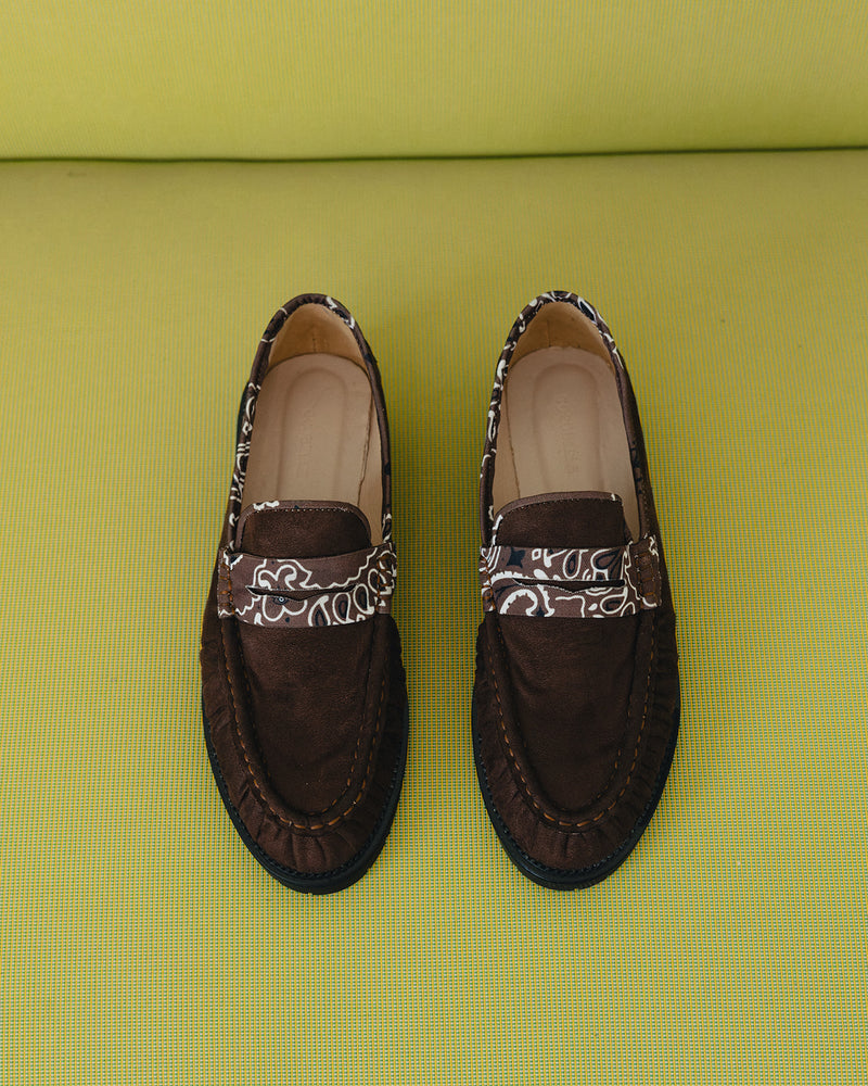 Le Loafer in Brown Bandana
