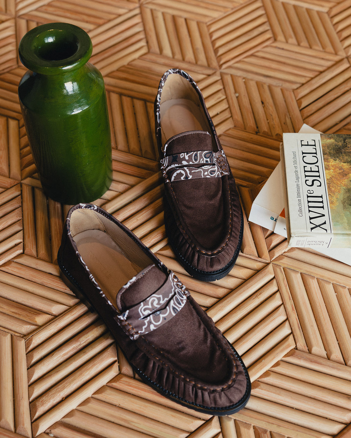 Le Loafer in Brown Bandana