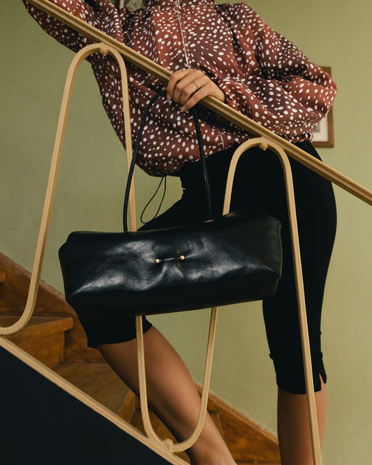 “Le Spec” Shoulder Bag in Black