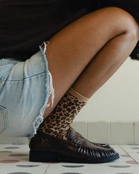 Le Loafer in Brown & Leopard Hearts