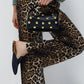Tracy Mules in Black + Rabbit Fur