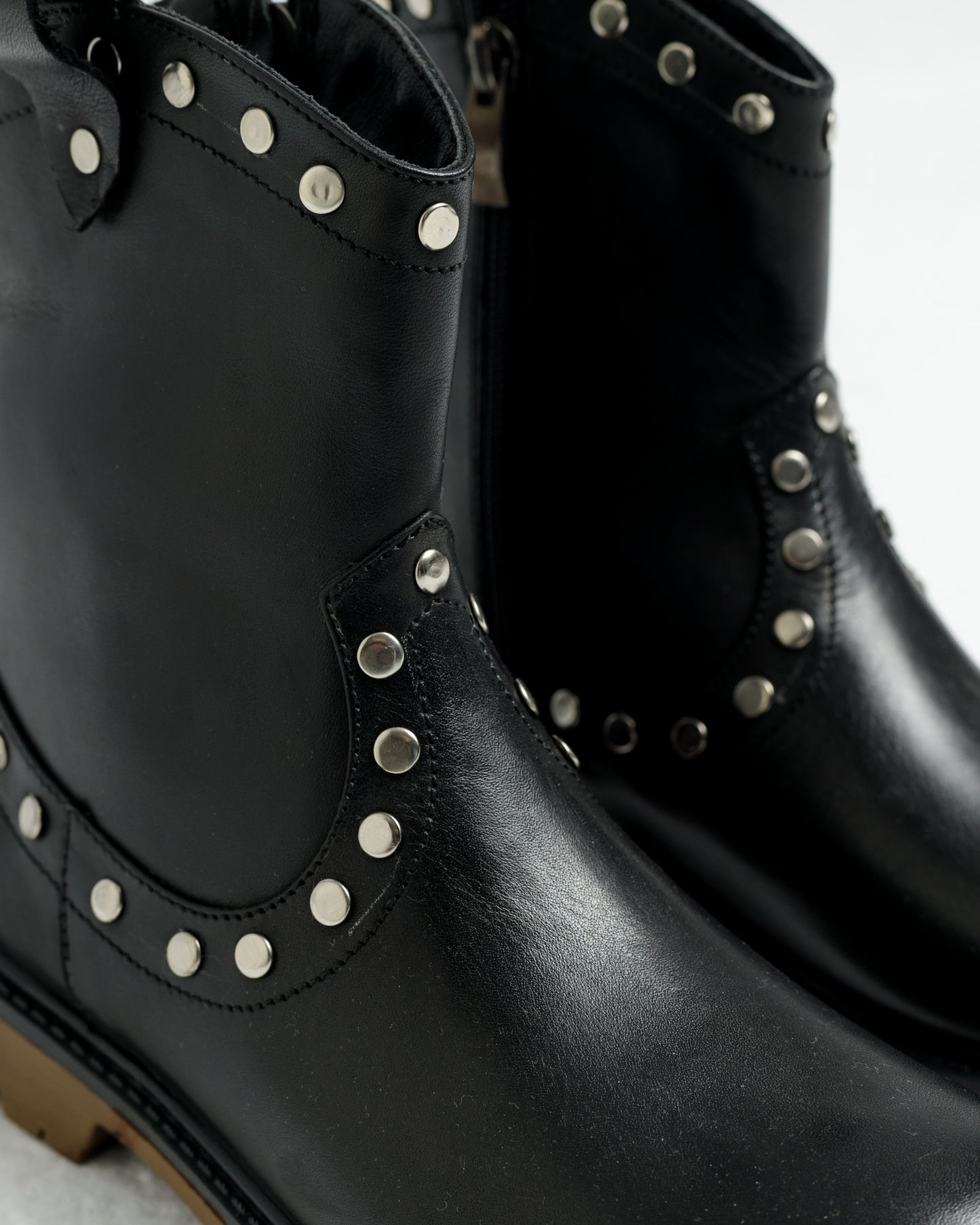 Western Boot in 100% Genuine Black Leather (Girls)