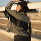 Star fringe Jacket olive