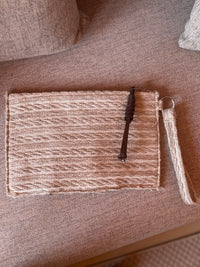 Tulum pouch in Beige (unisex)