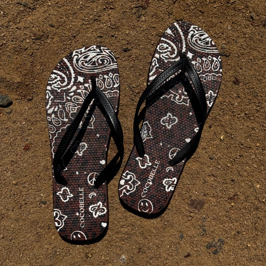 Flip-Flops in Leopard Bandana