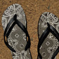 Flip-Flops in Olive Bandana