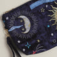 Celestial Cloud Pouch in Navy Velvet