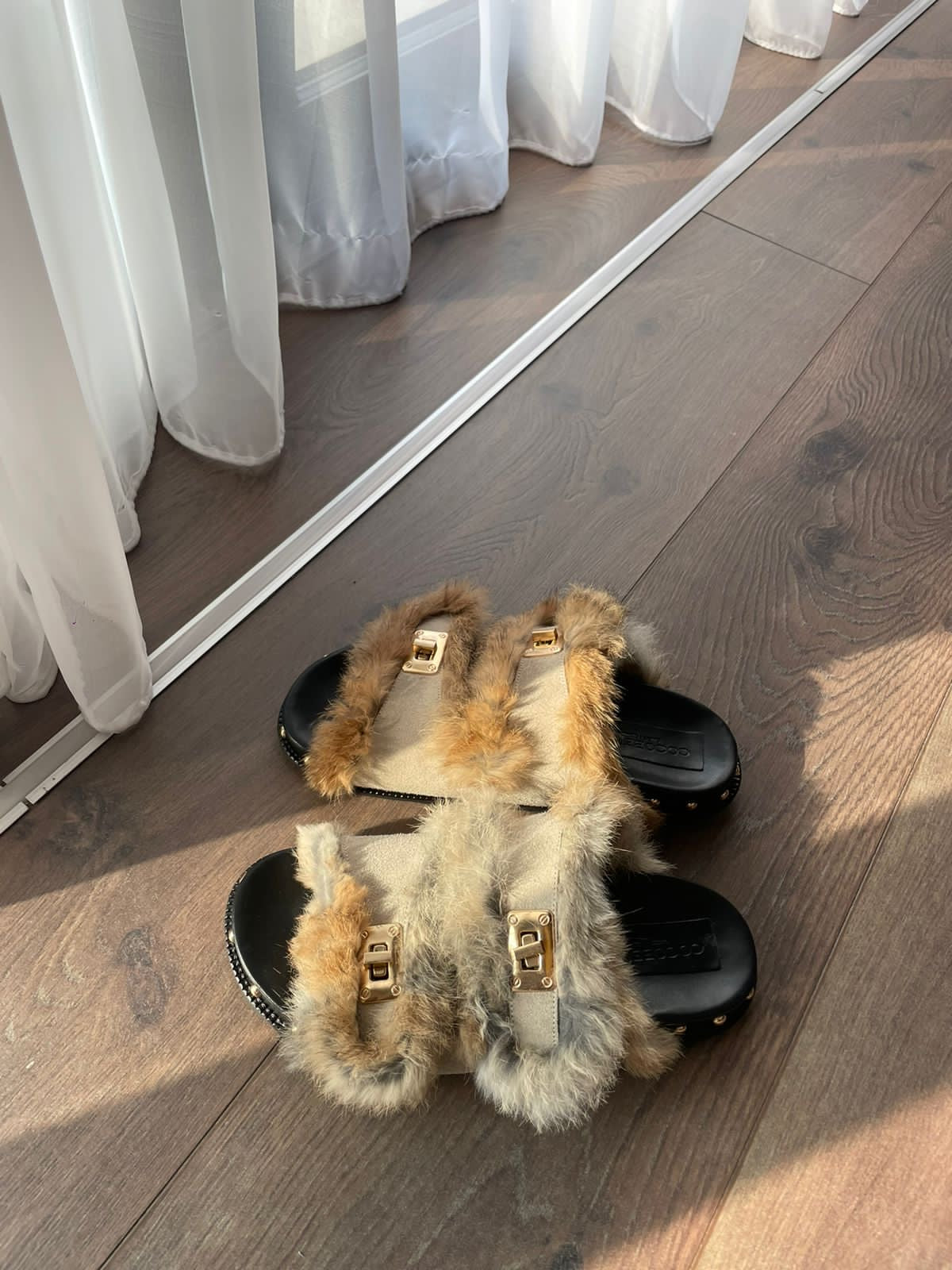 Isabel 100% Rabbit fur in Natural