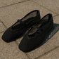 Jackie-O  French-Mesh Ballerina in Black (PREORDER)