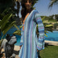 Salina’s beach-dress in Blue Waves