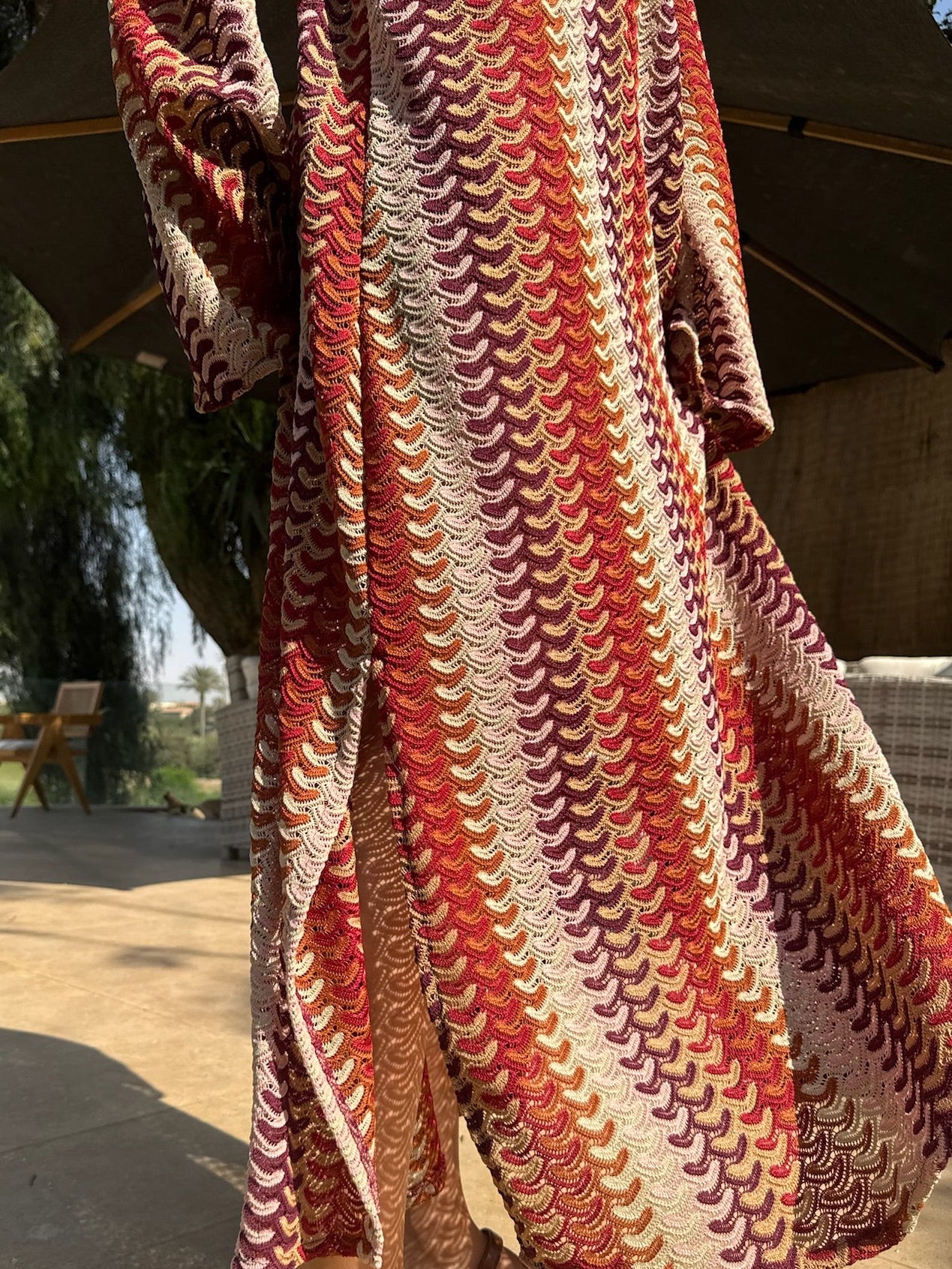 Salina’s Maxi dress in Earth Tones
