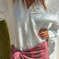 Soraya in white-shirt & Pink wrap
