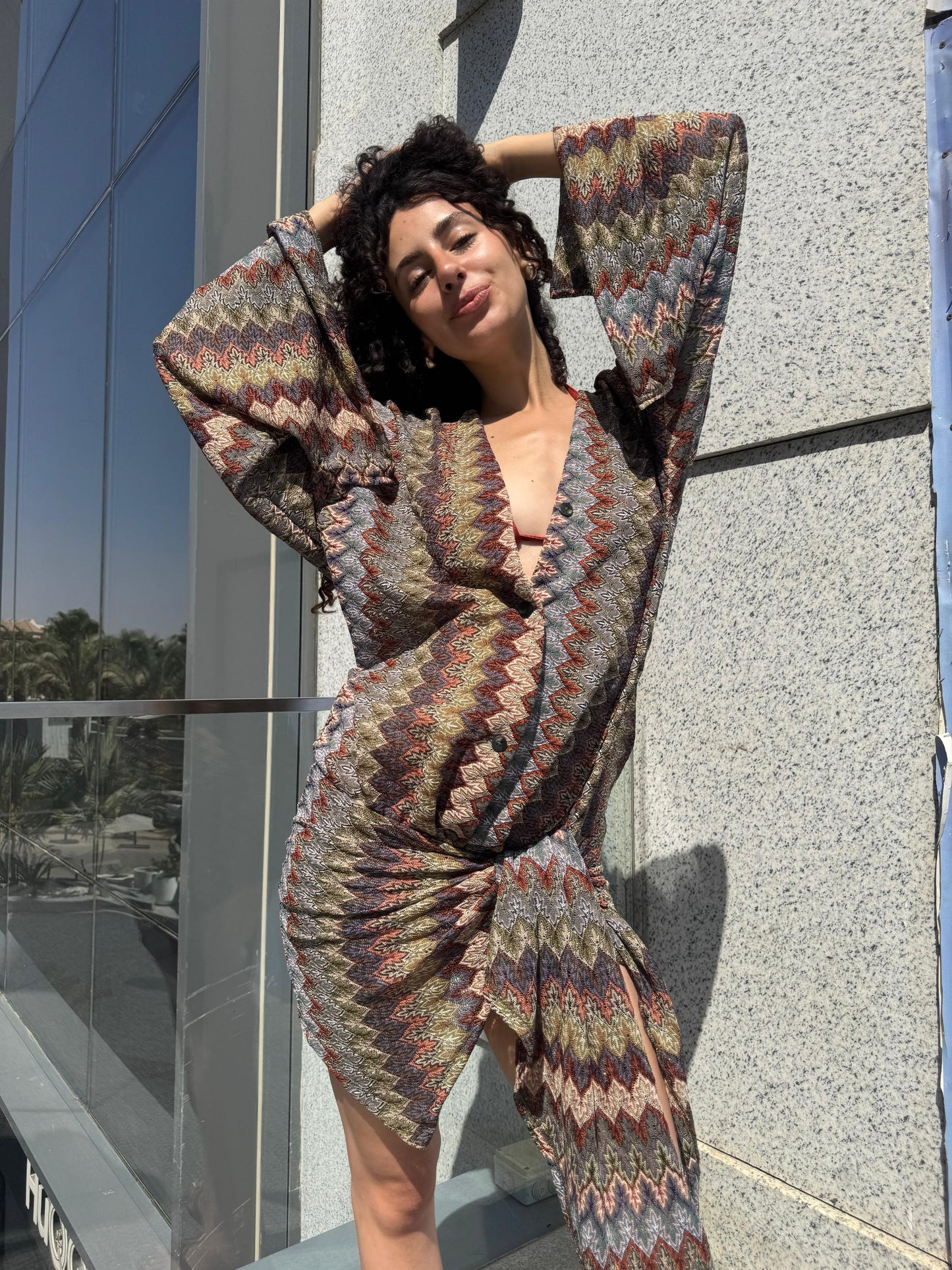 Soraya beach-dress in Deep Earth