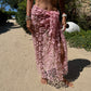 Skull & Star Crochet Sarong (Long) in Pink (Pre-Order: Shipping August 22)