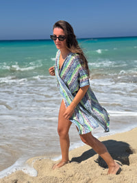 Seraphina Cover-up in Aquamarine