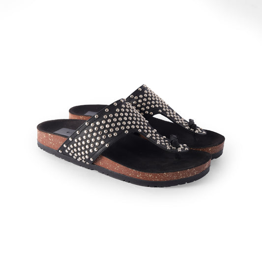Studs Thong Slides