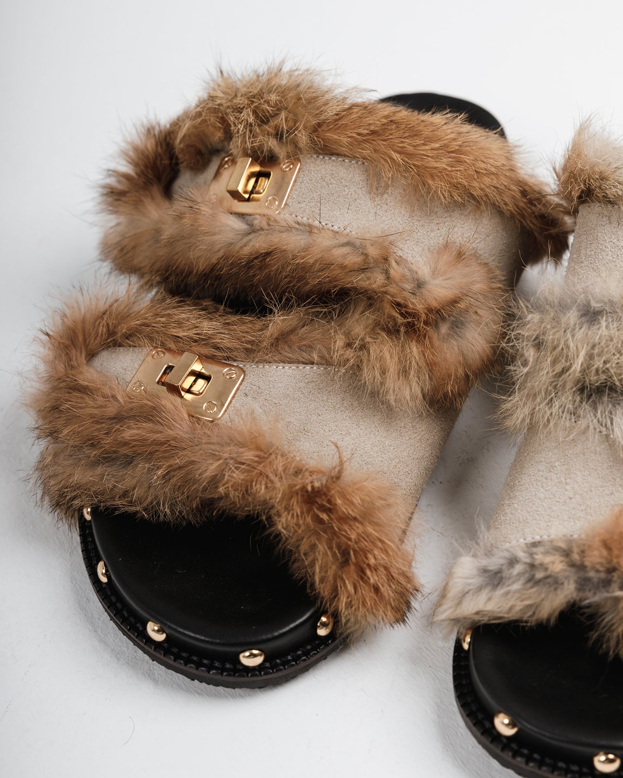 Isabel 100% Rabbit fur in Natural