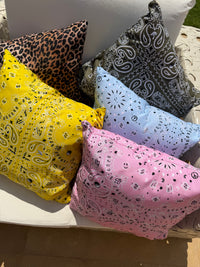 Bandana Pillow in Pink