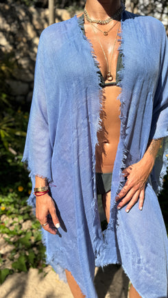 Tulum Handwoven Cover-up in Blue