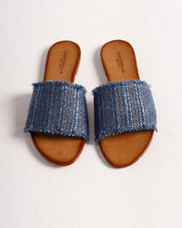 Iris in Blue Raffia (Final Sale)