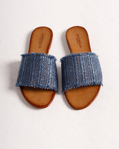 Iris in Blue Raffia (Final Sale)