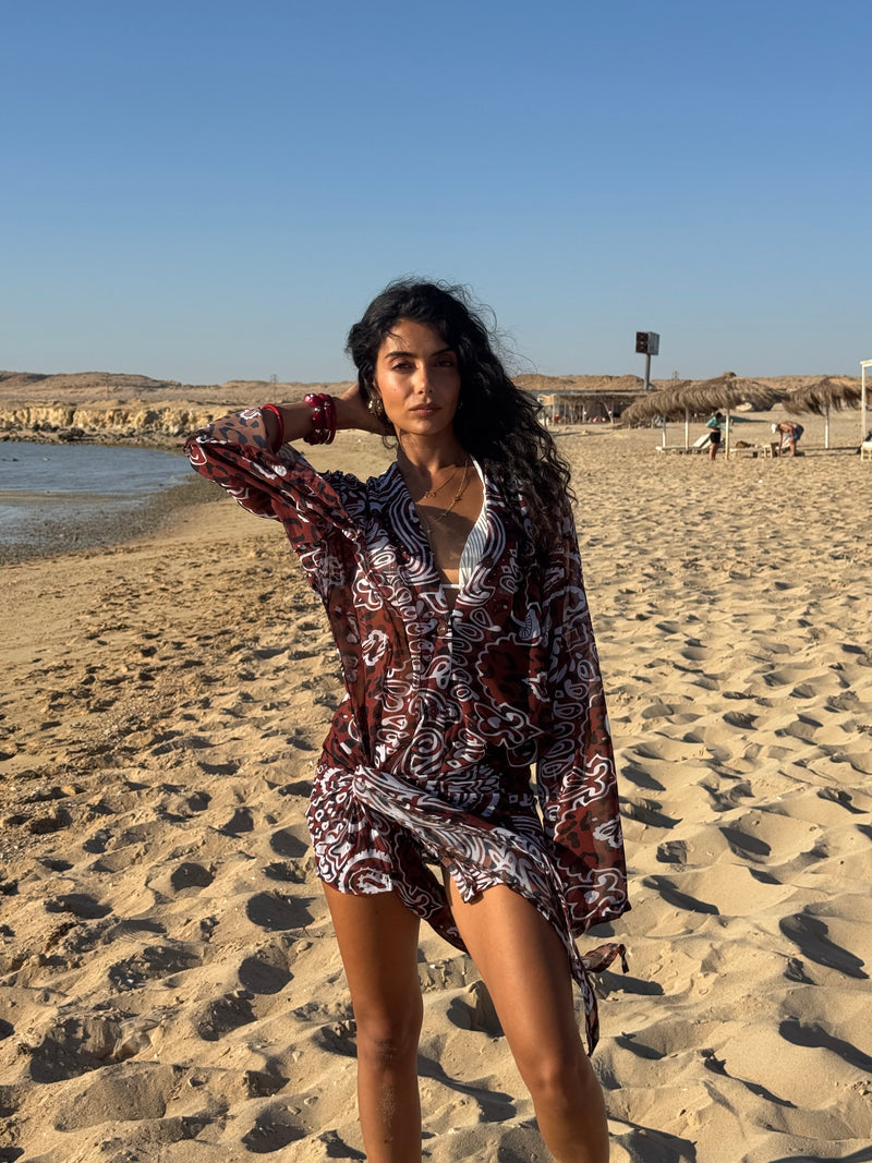 Soraya in Brown Bandana
