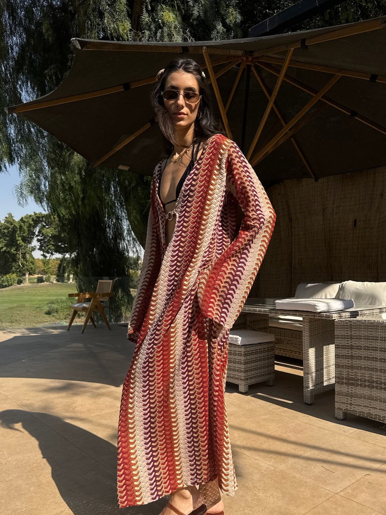 Salina’s Maxi dress in Earth Tones
