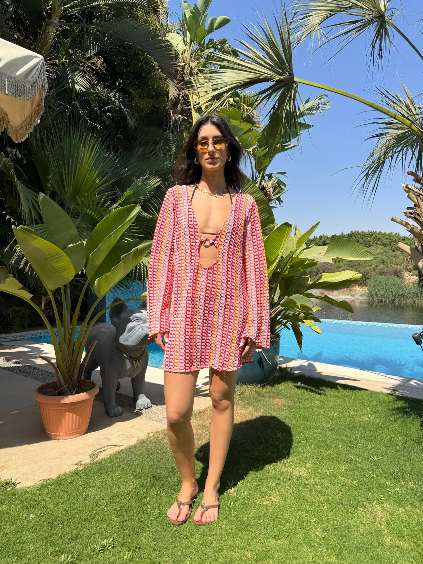Salina’s beach-dress in Pink Crush