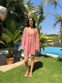 Salina’s beach-dress in Pink Crush