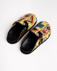 Milah in Yellow Tribal Kiliim