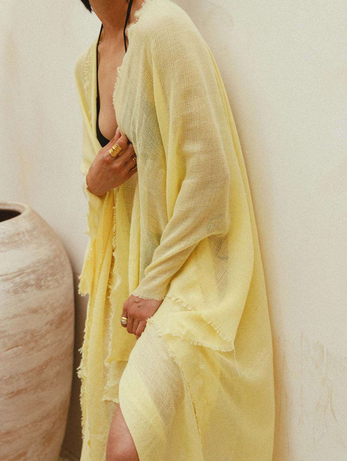 Tulum Cover-up in Lemon Sorbet