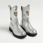 Western Boot in Cosmic Silver (Girls)