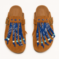 Milah Bandana-Fringe in Brown 100% Genuine Suede leather