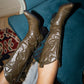 Alabama Fringe Cowboy Boots in Olive Green ( X SATISFASHION)