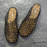 Jelly caged mule in Black