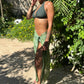 Green Bandana Sarong (with slit)