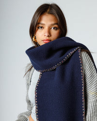 Blanket Scarf in Metallic Rainbow
