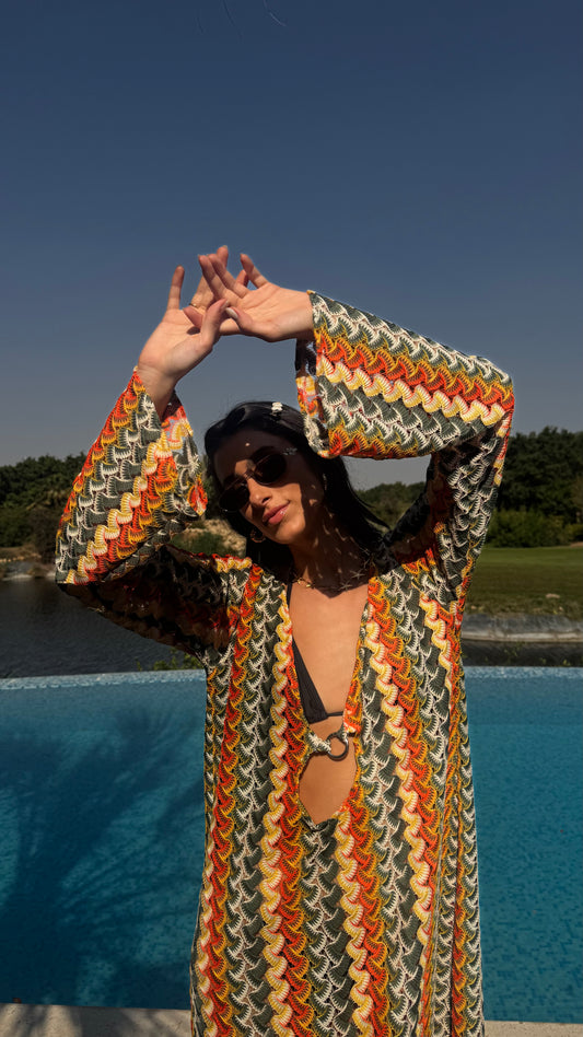 Salina’s Maxi dress in Orange-twist