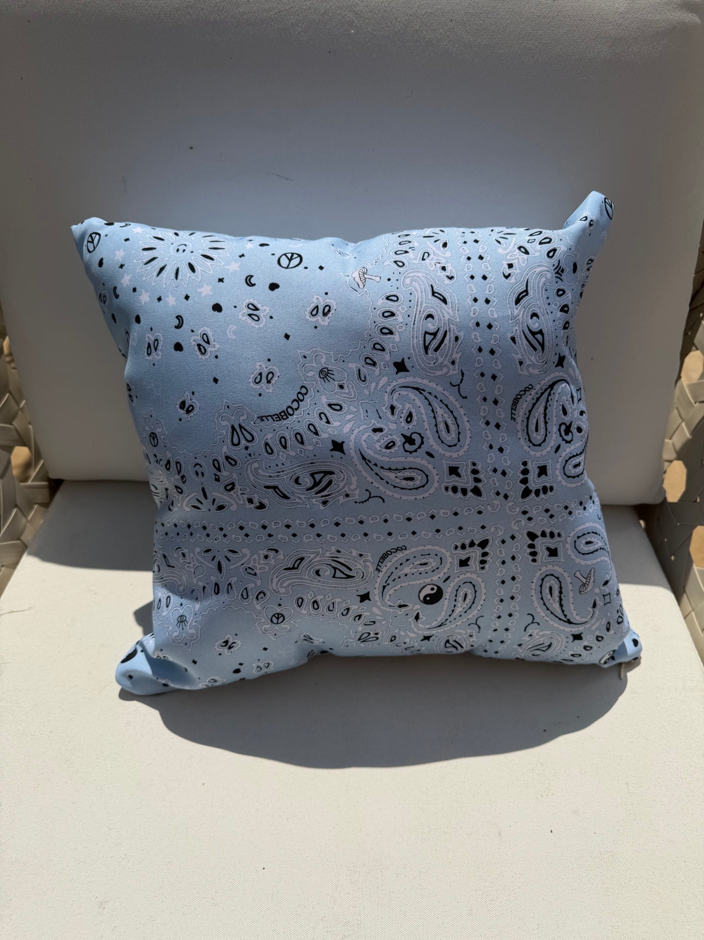 Bandana Pillow in Baby Blue