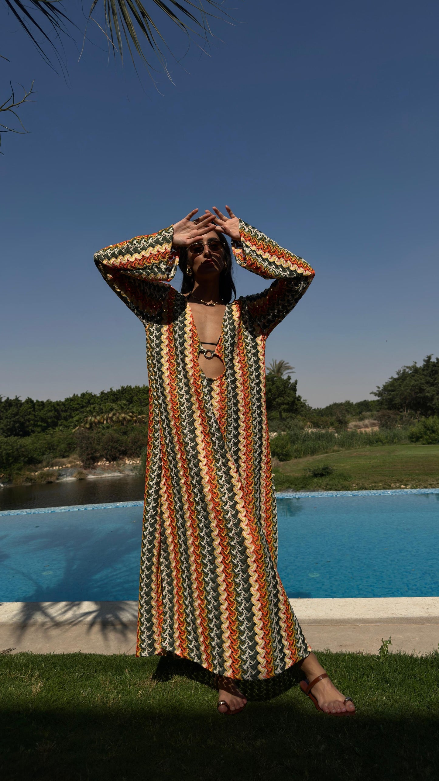 Salina’s Maxi dress in Orange-twist